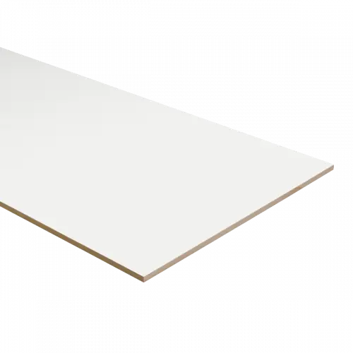 Tijdelijk Beschikbaar K-Stairs Dubbel Stootbord MDF - 160x40cm - Signaal Wit/Verkeers Wit RAL9003/RAL9016