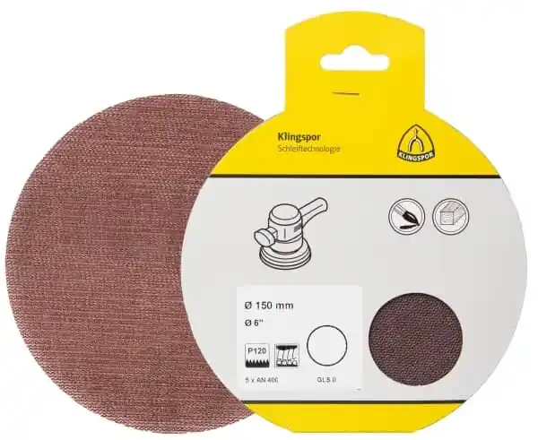 Uitverkoop Klingspor AN400 Schuurgaas met klittenband - K120 - 225mm - 5 stuks