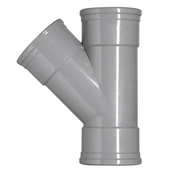 Martens PVC T-stuk 45° Manchet/Manchet - 125mm Nieuw