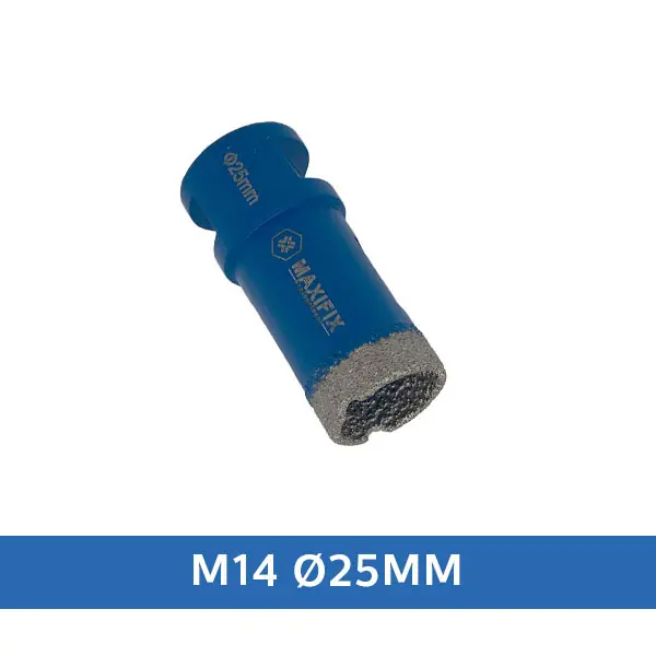 Uitverkoop Maxifix Diamant Tegelboor Droog - M14 - Ø25mm