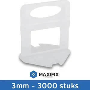 Maxifix Levelling Clips - 3mm - 3000st Op = Op