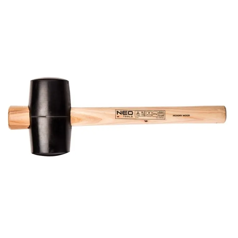 NEO TOOLS Rubberhamer USA Hickory - 680gr Exclusieve Aanbieding