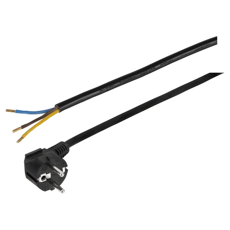 Q-Link aansluitsnoer randaarde 2500W zwart 3 x 1.0 mm² 2.5 m Actieprijs