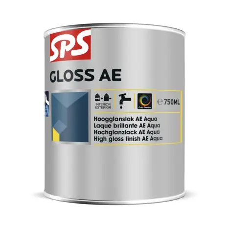 Express Levering SPS Gloss AE Hoogglanzend Lak - Waterbasis - Wit - 750ml
