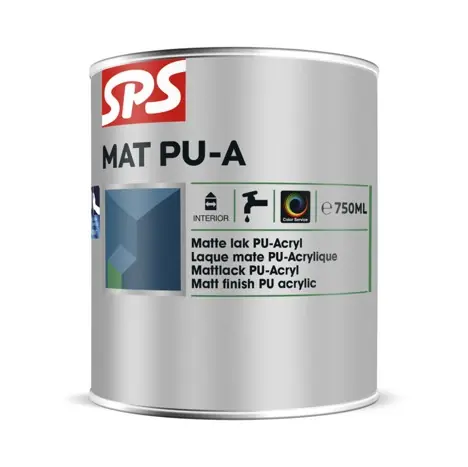 Laatste Kans SPS Mat PU-A Acryllak - Waterbasis - RAL9010 - 750ml