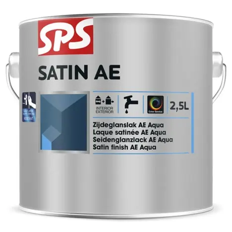 SPS Satin AE Zijdeglans Lak - Waterbasis - RAL9010 - 2,5L Shop Nu