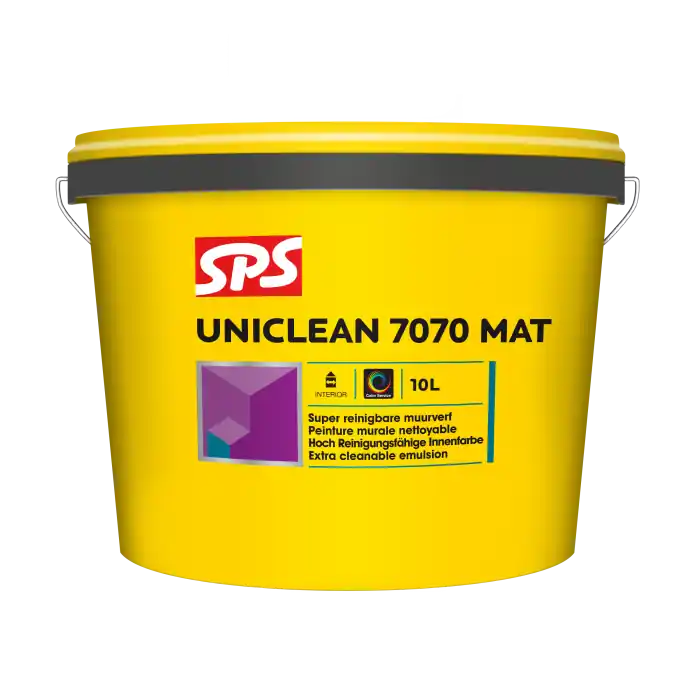 Populair SPS Uniclean 7070 Mat Muurverf - Waterbasis - Wit - 10L