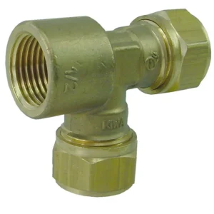Verlopend T-Koppeling - Knel x Binnendraad - 22mm x 22mm x 3/4" Merkproduct