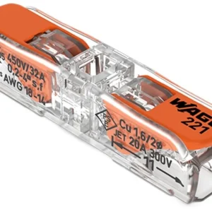 Wago 221 Doorverbindingsklem - 4mm² - 2-Polig - 60 stuks Dagaanbieding