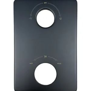 Wiesbaden 8mm Verlengset t.b.v. Thermostatisch 2-Knops Inbouw Douchekraan - Mat Zwart Weekendaanbieding