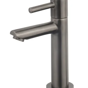 Bestel Nu Wiesbaden Amador XL Opbouw Fonteinkraan - Hendel - Geborsteld Gunmetal