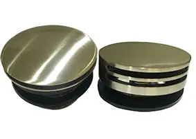 Weekendaanbieding Wiesbaden Badvoer Knop/Plug met Clickwaste met Badoverloop & Badvulcombinatie - Afbouwdeel - Geborsteld RVS