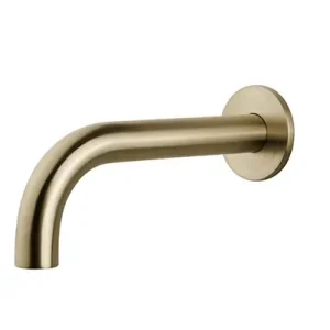 Wiesbaden Caral Inbouw Uitloop - 25cm - Geborsteld Messing Gereduceerde Prijs