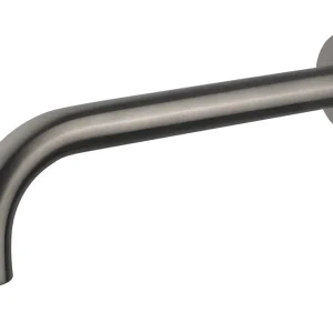 Wiesbaden Caral Inbouw Uitloop - 25cm - Geborsteld Gunmetal Hoge Kwaliteit