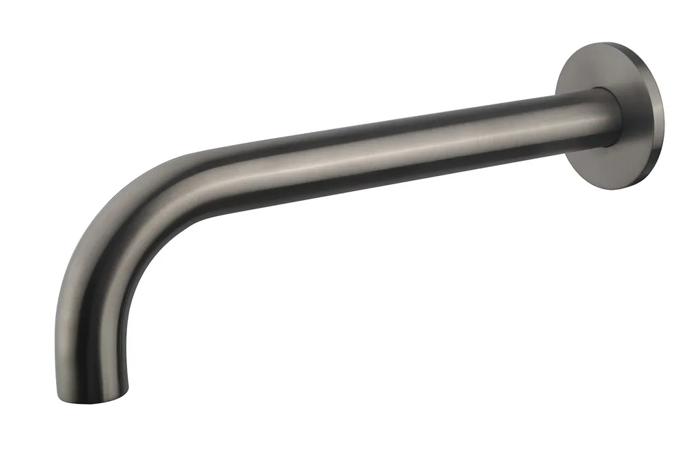 Wiesbaden Caral Inbouw Uitloop - 25cm - Geborsteld Gunmetal Hoge Kwaliteit