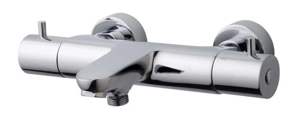 Wiesbaden Caral Thermostatische Badkraan - Chroom Favoriet