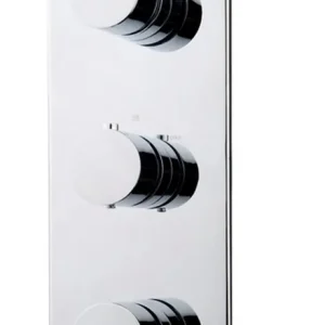 Koopje Wiesbaden Caral Thermostatische Inbouw Douchekraan met 3-Weg Omstel - Afbouwdeel - Chroom