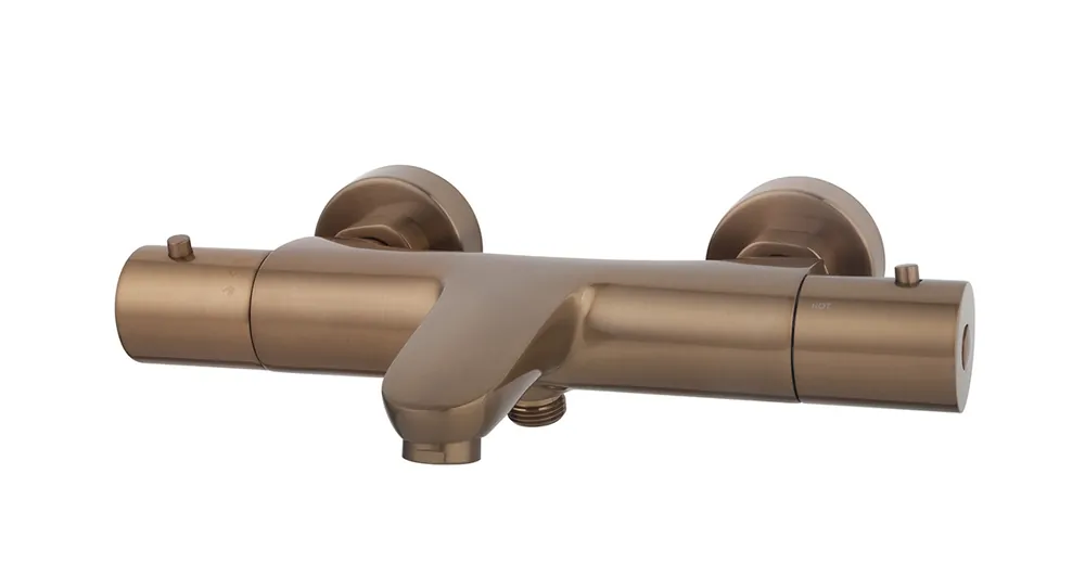 Exclusieve Aanbieding Wiesbaden Caral Thermostatische Opbouw Badkraan - Geborsteld Brons Koper