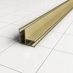 Aanbieding Wiesbaden Comfort Hoekprofiel - 10mm - 200cm - Geborsteld Messing