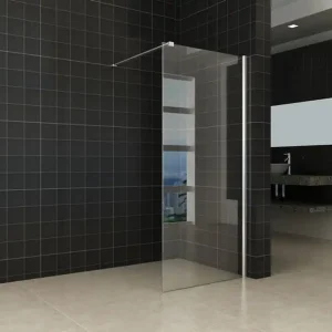 Bestel Nu Wiesbaden Comfort Inloopdouche - 10mm Helder Glaswand - 80x200cm - Nano Coating - Muurprofiel & Stabilisatiestang - Chroom