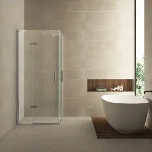 Gereduceerde Prijs Wiesbaden Corner Douchecabine - Vierkant - Nano Coating - 8mm Helder Glas - 90x90x200cm - Chrome
