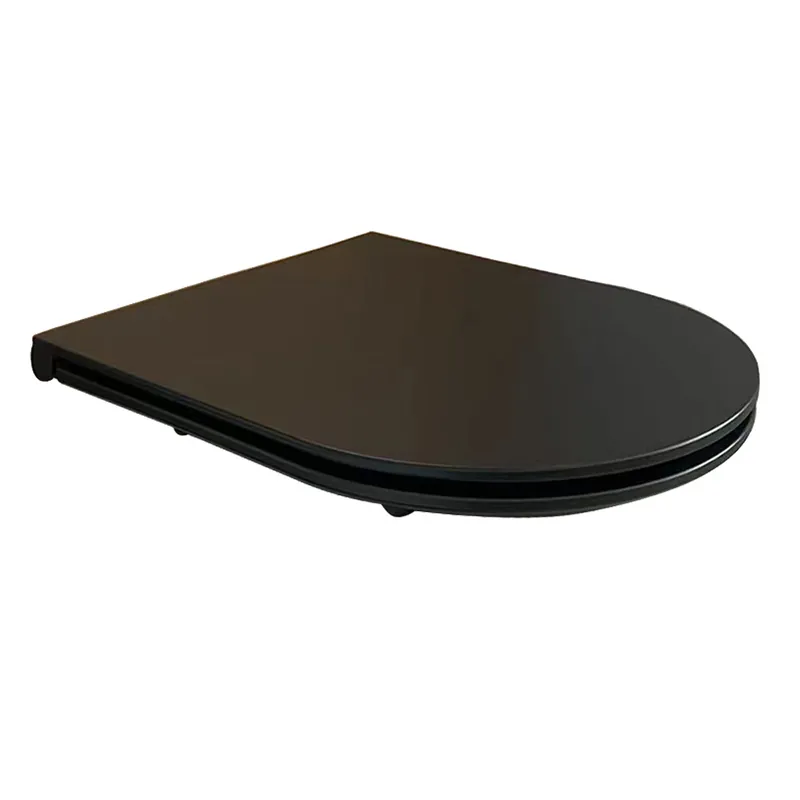 Wiesbaden Flatline Toiletzitting met Softclose & Quick Release - Mat Zwart Premium