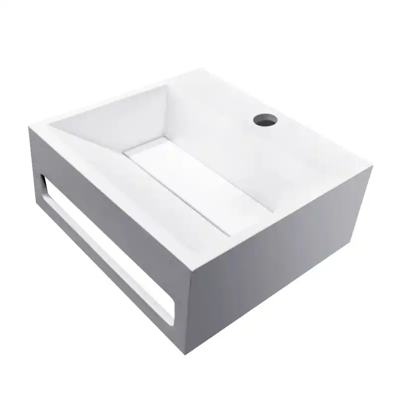 Wiesbaden Julia Solid Surface Fontein - 30x28x12,5cm - Mat Wit Alleen Vandaag
