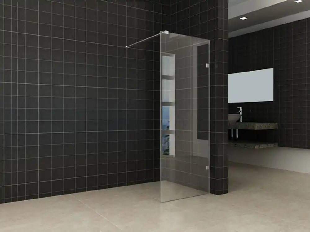 Wiesbaden Less Profielloos Inloopdouche - Nano Coating - 8mm Helder Glas - 60x200cm - Chroom Tijdelijk Beschikbaar