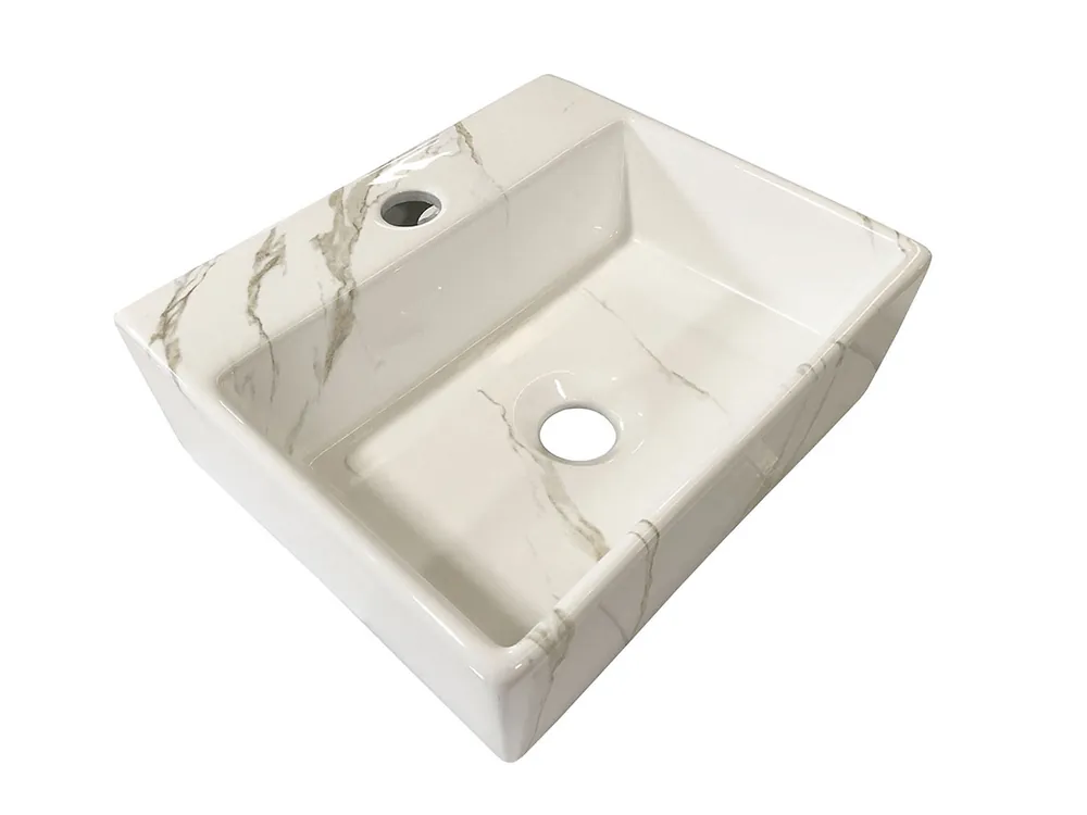 Nu Kopen Wiesbaden Leto Keramisch Fontein - 33,5x29x11cm - Carrara
