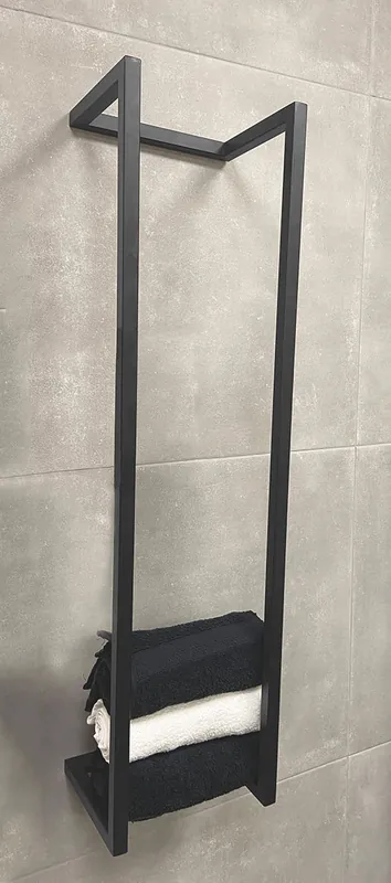Korting Wiesbaden Loft Handdoekrek - 95x25x20cm - Geborsteld Gunmetal