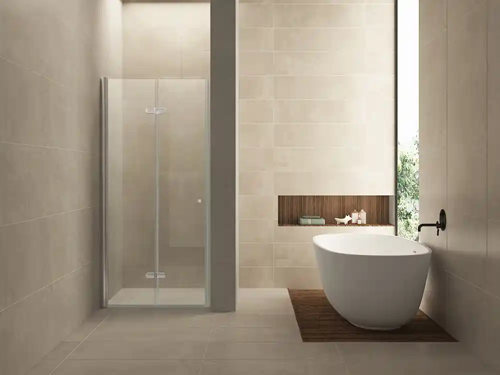 Beste Prijs Wiesbaden Maki Vouwdeur - Links Scharnierprofiel - Nano Coating - 8mm Helder Glas - 80x202cm - Chroom