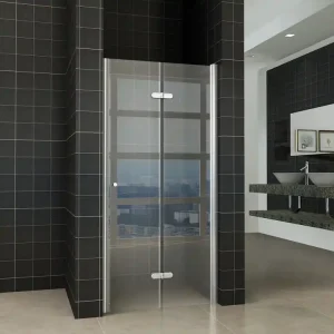 Wiesbaden Maki Vouwdeur - Rechts Scharnierprofiel - Nano Coating - 8mm Helder Glas - 90x202cm - Chroom Bestel Nu
