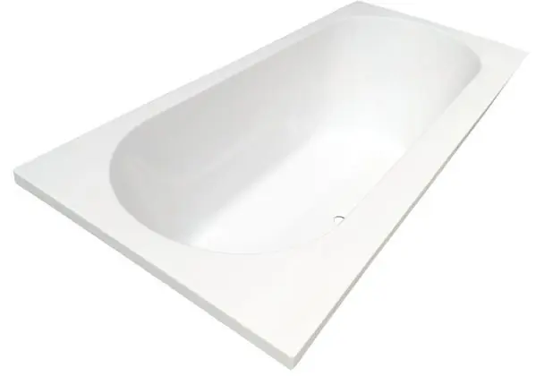 Bestel Nu Wiesbaden Portus Acryl Inbouw Ligbad - 190x90x49cm - Wit