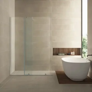 Beperkte Voorraad Wiesbaden Puerta Profielloos Inloopdouche Verlengwand - Nano Coating - 10mm Helder Glas - 100x200cm - Chroom