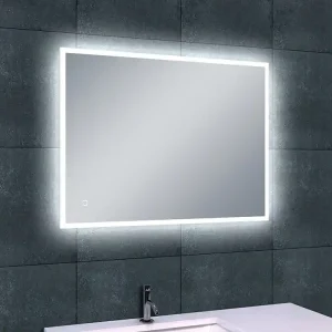 Wiesbaden Quatro Spiegel met LED Verlichting - Rechthoek - Dimbaar - Spiegelverwarming - 70x50cm Actieprijs