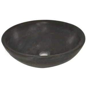Wiesbaden Raw Natuursteen Waskom - Rond - Ø40x14cm - Hardstenen Gezoet Shop Nu