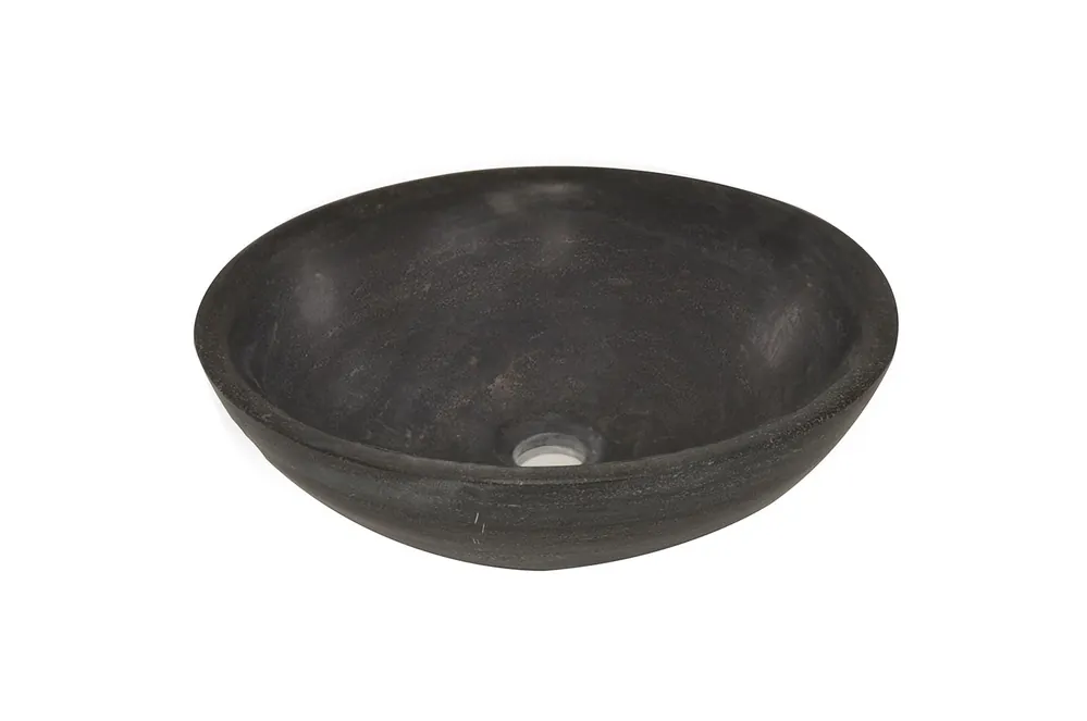 Wiesbaden Raw Natuursteen Waskom - Rond - Ø40x14cm - Hardstenen Gezoet Shop Nu