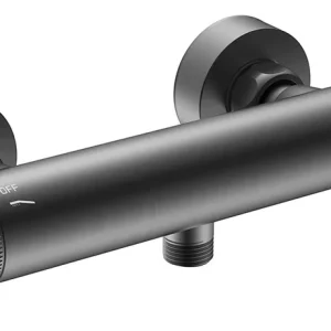 Lage Prijs Wiesbaden Ribbd Thermostatische Douchekraan - Geborsteld Gunmetal