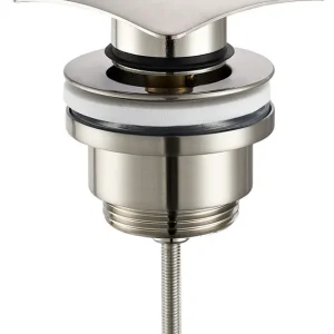 Wiesbaden Rombo Afvoerplug met Clickwaste - Geborsteld RVS Premium