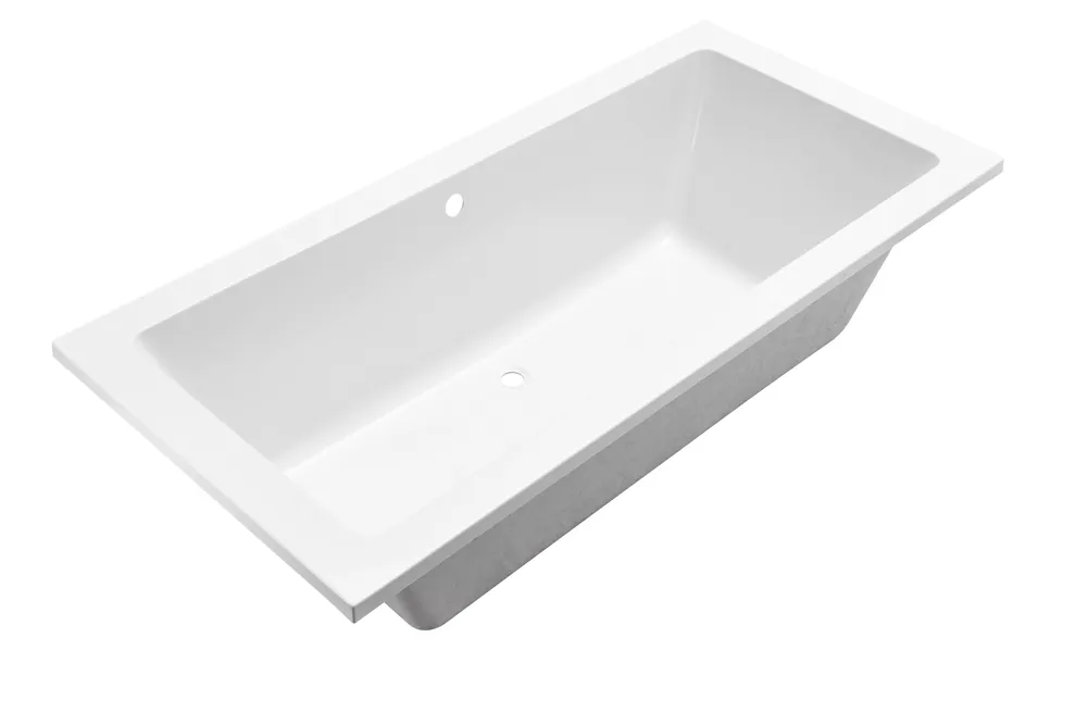 Wiesbaden Santino Acryl Inbouw Ligbad -180x80x49cm - Mat Wit Hoge Kwaliteit