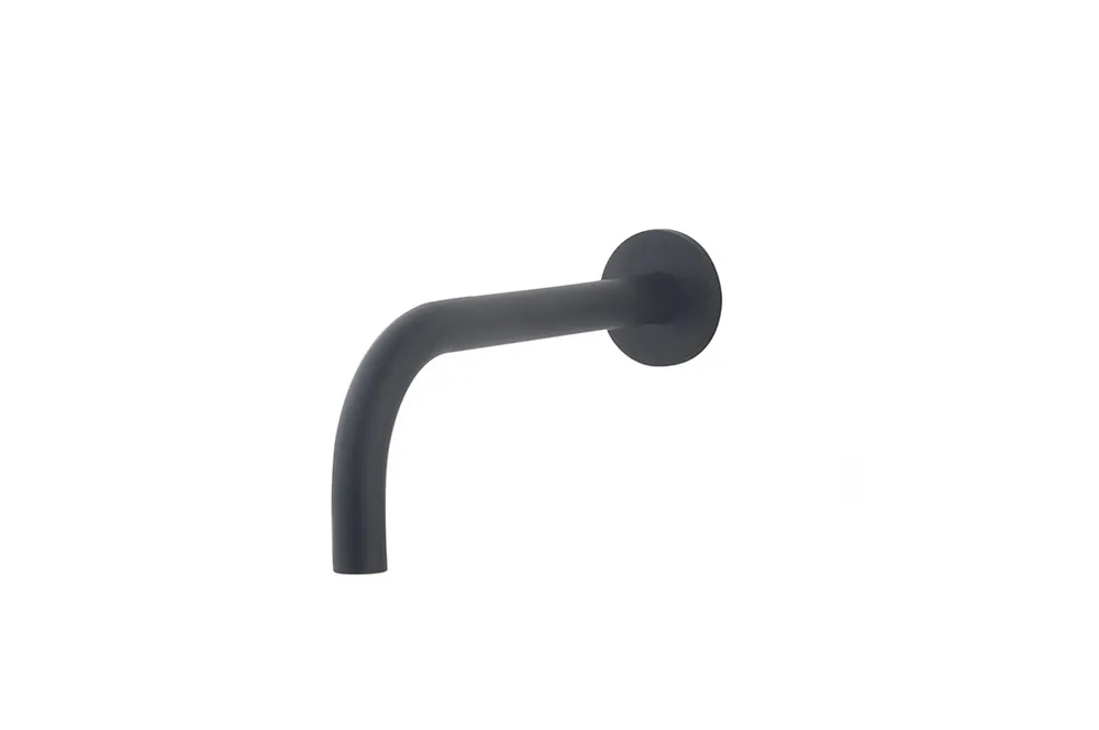 Wiesbaden Slim Inbouw Uitloop - 20cm - Mat Zwart Premium