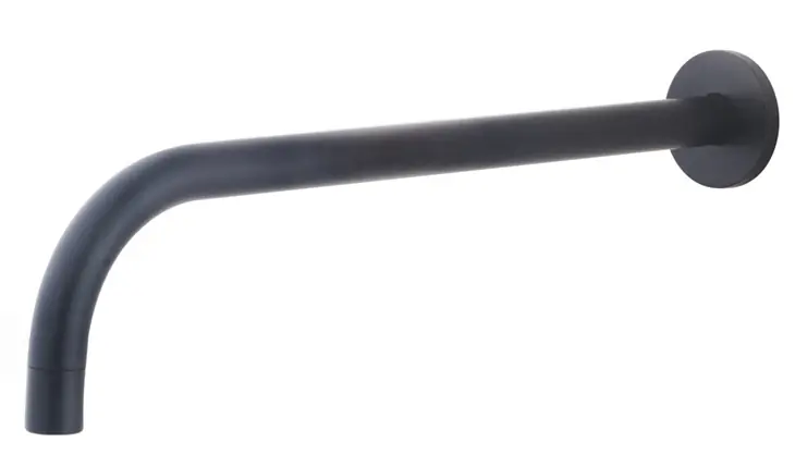 Wiesbaden Slim Inbouw Uitloop - 30cm - Mat Zwart Gereduceerde Prijs