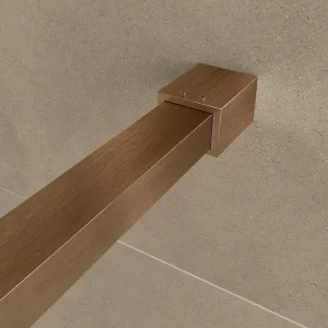 Gecertificeerd Wiesbaden Slim Profielset + Stabilisatiestang - 120cm - Geborsteld Brons Koper