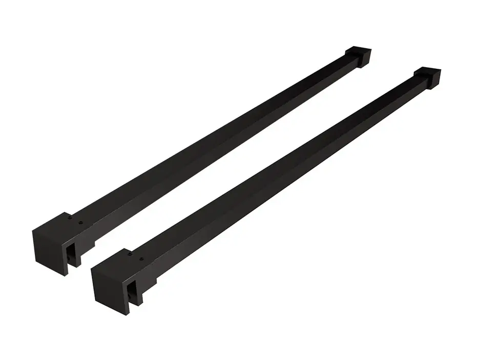 Bestseller Wiesbaden Slim Set Stabilisatiestangen voor Vrijstaande Inloopdouche - 120cm - Mat Zwart