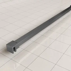 Uitverkoop Wiesbaden Slim Stabilisatiestang -120cm - Geborsteld Gunmetal