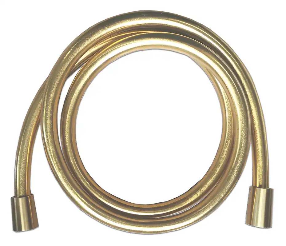 Wiesbaden Smooth Doucheslang - Kunststof - 150cm - Geborsteld Messing Gereduceerde Prijs