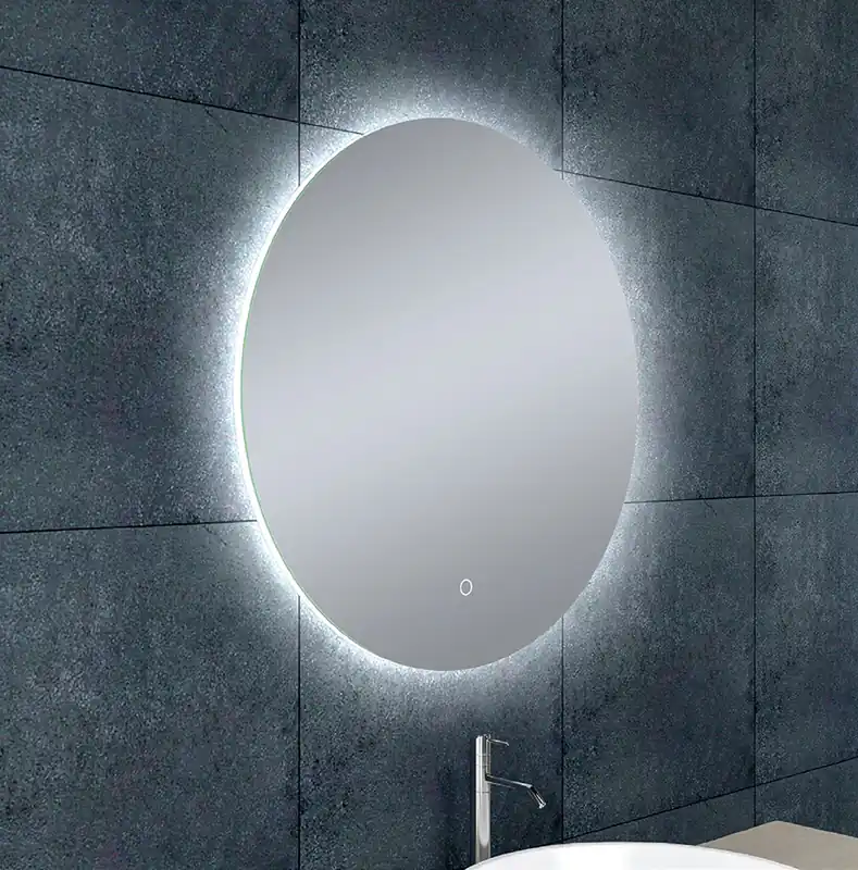 Direct Beschikbaar Wiesbaden Soul Spiegel met LED Verlichting - Rond - Dimbaar - Spiegelverwarming - Ø60cm
