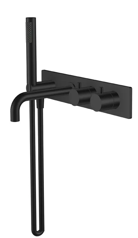 Merkproduct Wiesbaden Style Inbouw Thermostatisch Badkraan - Mat Zwart