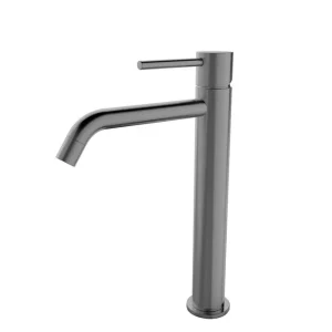 Wiesbaden Style XL Wastafelkraan - Opbouw - Hoog - Geborsteld Gunmetal Actieprijs