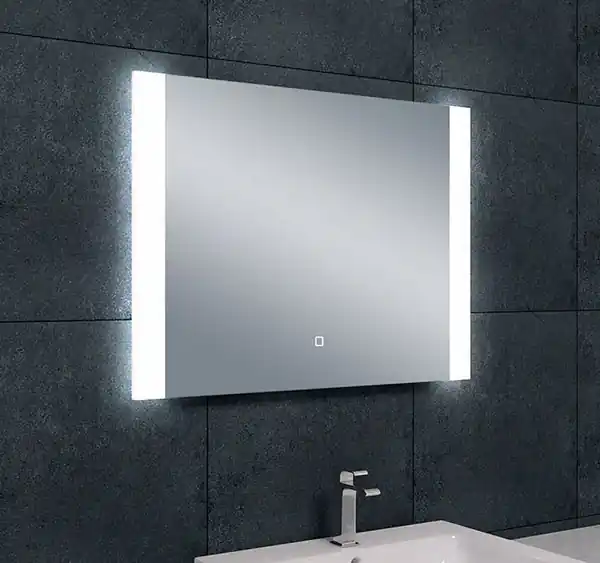Wiesbaden Sunny Spiegel met LED Verlichting - Rechthoek - Dimbaar - Spiegelverwarming - 80x60cm Actieprijs